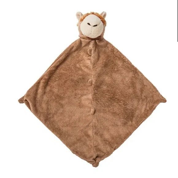 Angel Dear Baby Boy Llama Brown Lovey Security Blanket Soft - Picture 1 of 12